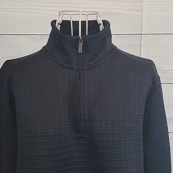 Perry Ellis Men's Black Half-Zip Pullover Sweater Size S - Picture 2 of 10